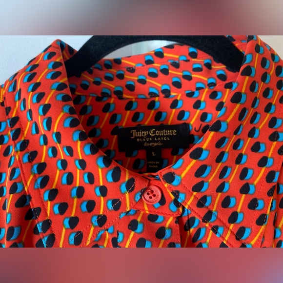 JUICY | button front tunic with frill sleeves | size L - Picture 2 of 2